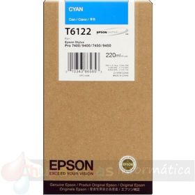 Epson T6122 Cian Cartucho de Tinta Original - C13T612200