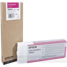 Epson T6063 Magenta Vivido Cartucho de Tinta Original - C13T606300