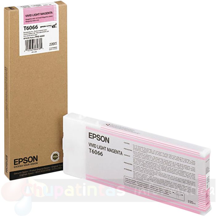 Epson T6066 Magenta Light Vivido Cartucho de Tinta Original - C13T606600