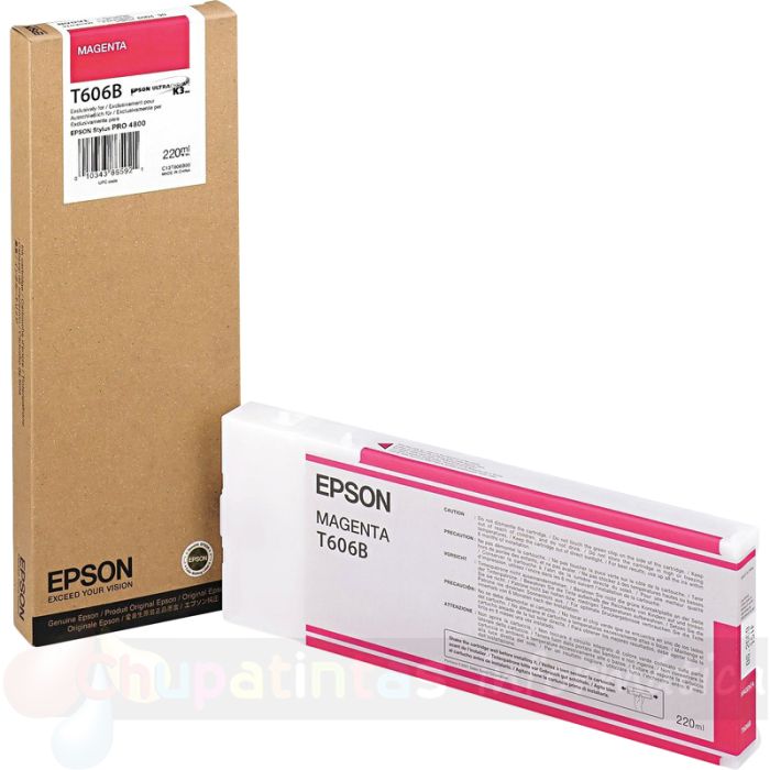 Epson T606B Magenta Cartucho de Tinta Original - C13T606B00