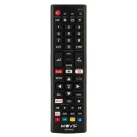 Muvip MV0668 Mando Universal para LG - Botones de Acceso Rapido a Netflix y Prime Video - Color Negro