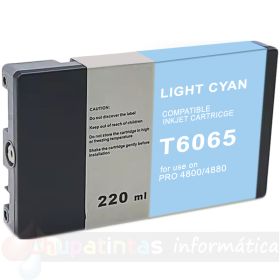 Epson T6065 Cian Light Cartucho de Tinta Pigmentada Genérico - Reemplaza C13T606500