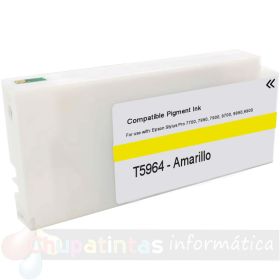 Epson T5964 Amarillo Cartucho de Tinta Pigmentada Genérico - Reemplaza C13T596400