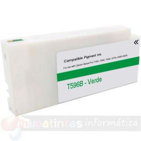 Epson T596B Verde Cartucho de Tinta Pigmentada Genérico - Reemplaza C13T596B00