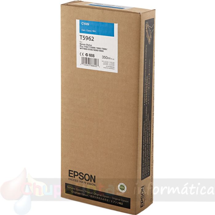 Epson T5962 Cian Cartucho de Tinta Original - C13T596200