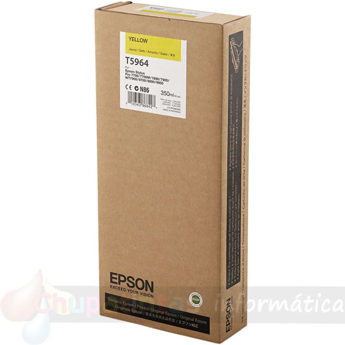 Epson T5964 Amarillo Cartucho de Tinta Original - C13T596400
