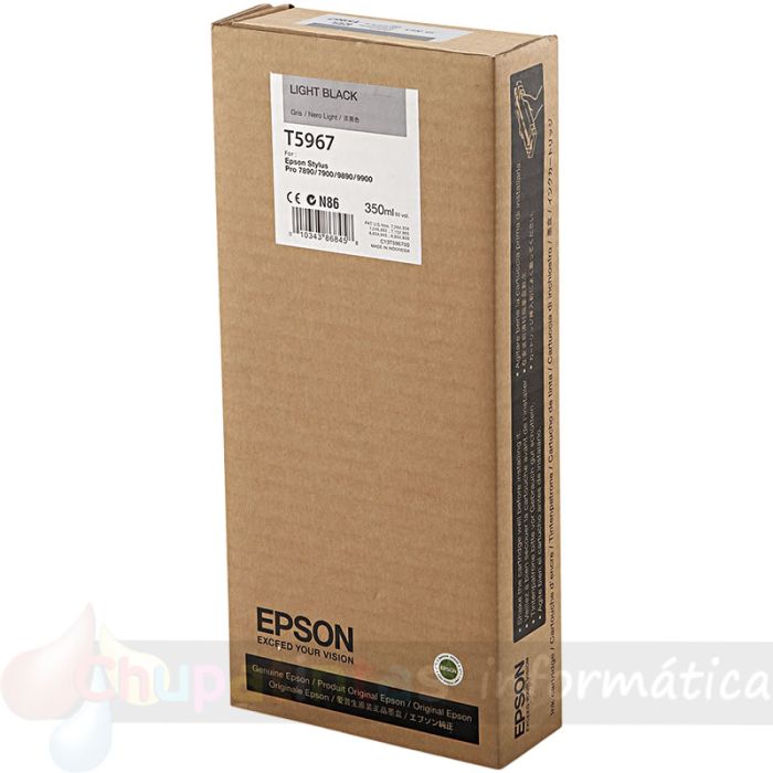 Epson T5967 Negro Light Cartucho de Tinta Original - C13T596700