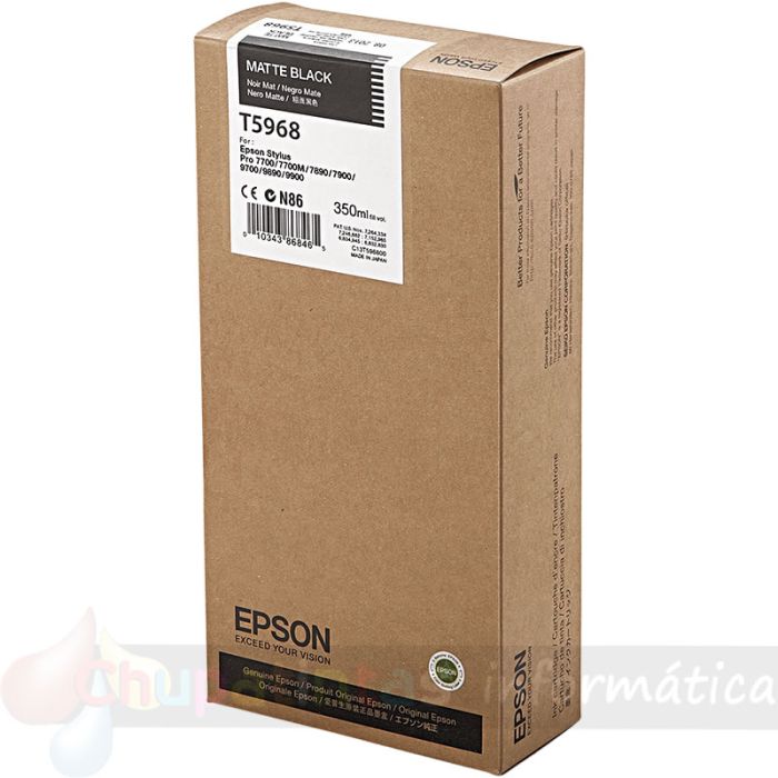 Epson T5968 Negro Mate Cartucho de Tinta Original - C13T596800