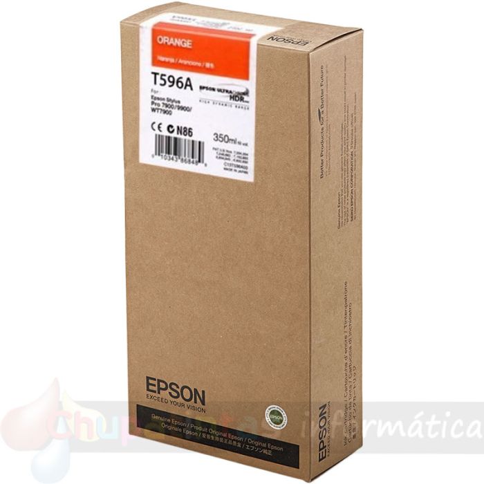Epson T596A Naranja Cartucho de Tinta Original - C13T596A00