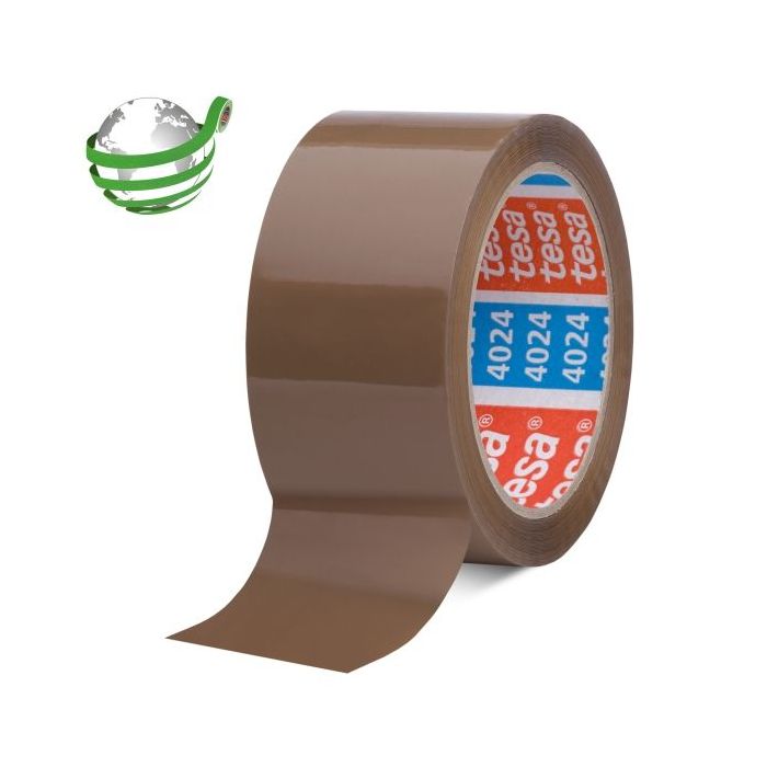 Tesa 4024 PV4 Precinto de Embalar 50mm x 100 Metros - Fabricado en Polipropileno - Adhesivo Acrilico con un 65% de Base Biologic