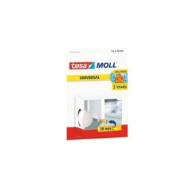 Tesa Moll Umbral Universal Aislante Multiusos 1m x 38mm - Fabricado en Espuma de PVC - Color Blanco