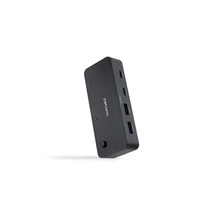 Nanocable Switch Conmutador 2xUSB 3.0 a 2xUSB-A 3.0 + 2xUSB-C - Color Negro