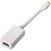 Nanocable Conversor de Video - Mini DisplayPort a HDMI - Longitud 15cm - Macho a Hembra - Color Blanco