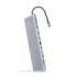 Nanocable HUB USB-C 11 en 1 - Conversor USB-C 3.1 a 3 x USB-A 3.0 + USB-C + USB-C 2 PD 100W + 2 x HDMI 4K60Hz + Displayport 4K60