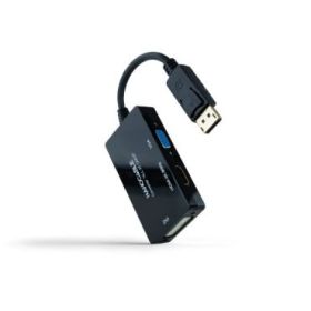 Nanocable Conversor de Video - DisplayPort a HDMI, DVI y VGA - 3 Salidas Simultaneas - 4K a 60Hz por HDMI - Modo SST y MST - Lon