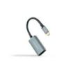 Nanocable Conversor de Video - USB-C a DisplayPort - Resolucion 8K a 60Hz - Carcasa de Aluminio - Longitud 15cm - Color Gris