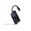Nanocable Conversor de Video - USB-C a HDMI, DVI y VGA - 3 Salidas Simultaneas - 4K a 60Hz por HDMI - Modo SST y MST - Longitud