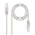 Nanocable Cable de Red - Cat.6 - Longitud 30m - UTP - AWG24 - Conductor OFC - Latiguillo RJ45 - Color Gris