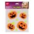 Apli Kids Pack con 12 Pegatinas Jelly de Halloween para Ventanas, Cristales, Espejos etc.. - Diseño Calabazas - Reposicionables