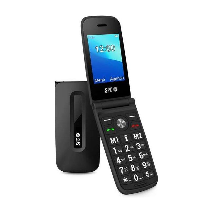 SPC Titan Telefono de Tapa - Diseño Funcional y Elegante - Botones y Teclas Grandes - Acciones Inteligentes de Ayuda - Acceso Di