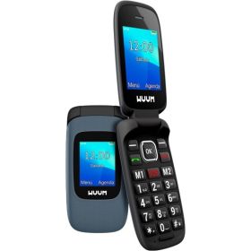 SPC Wuum Telefono de Tapa - Doble Pantalla 2.4  + 1.77  - Botones y Teclas Grandes - Diseño Ligero - Acceso Directo a Dos Contac