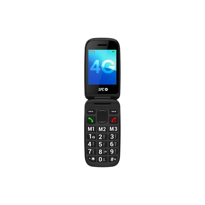 SPC Harmony 2 4G Telefono Movil para Mayores - Teclas Grandes - Radio FM- Boton de SOS - 3 Memorias Directas - Linterna - Base d