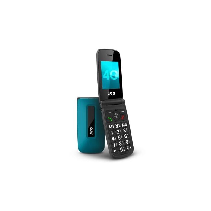 SPC Titan 2 Telefono Movil 4G para Mayores con Tapa - Pantalla 2.4  Cristal Antirayaduras - Teclas XL con Voz - Timbre Extra Alt