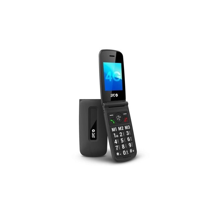 SPC Titan 2 Telefono Movil 4G para Mayores con Tapa - Pantalla 2.4  Cristal Antirayaduras - Teclas XL con Voz - Timbre Extra Alt