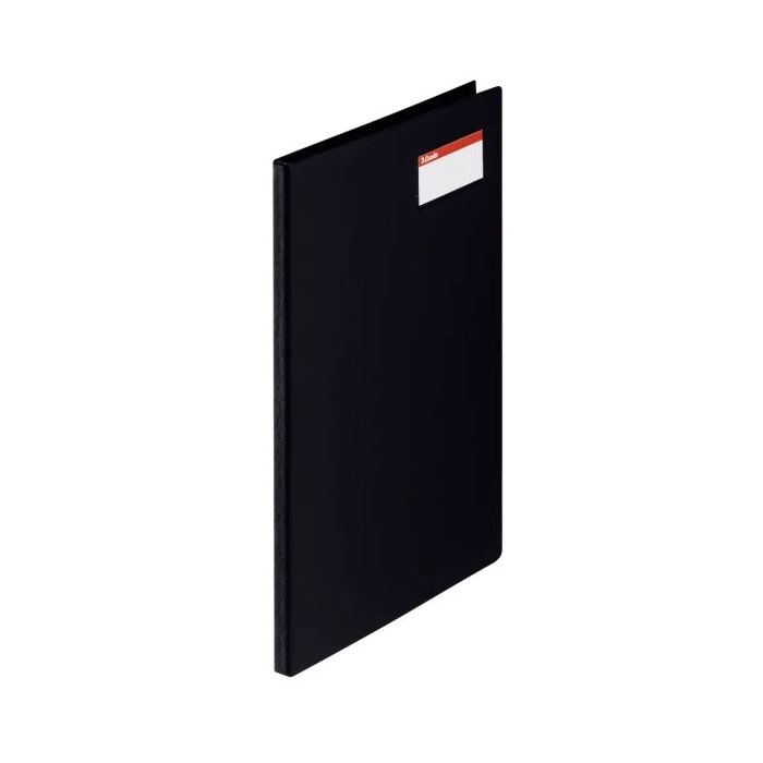 Esselte Carpeta Miniclip Din A4+ - Tarjetero y Bolsa Interior - Material PVC - Medidas 238x17x315mm - Color Negro