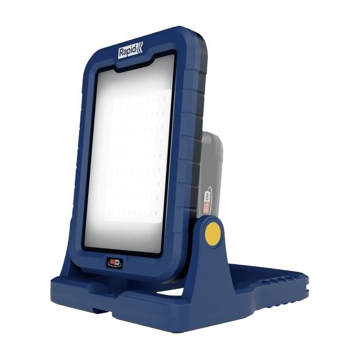Rapid BWL2400 Luz de Trabajo LED 2400 Lumenes Portatil - Cabezal Inclinable 180⁰ - Temperatura de Color 5000K - Color Azul/Negro