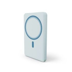 Energy Sistem Magnetic Powerbank Inalambrico Magnetico 5000 mAh - 15W Carga Inalambrica, 20W por Cable - Carga Inteligente y Rap