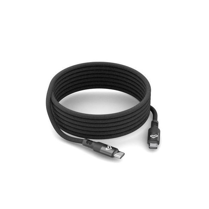 Energy Sistem Magnet Roll Cable USB-C 2.0 - Hasta 60W y 480Mbps - Compatible con PowerDelivery - Recubierto con PVC y Algodon -