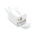 Energy Sistem Retractable Charger Cargador GaN 20W - 1x USB-C PD, 1xUSB-A + Cable USB-C 60cm Retractil - Carga Inteligente y Rap