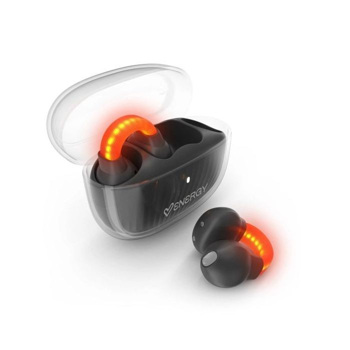 Energy Sistem LightPods Auriculares True Wireless - Bluetooth 5.4 - Sistema Safety Lights - Hasta 25h Autonomia - Tecnologia Ope