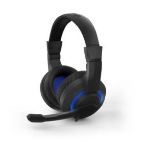 Energy Sistem Halo Auriculares Gaming - Microfono Plegable - Iluminacion LED - Diadema Ajustable - Almohadillas Acolchadas - Con
