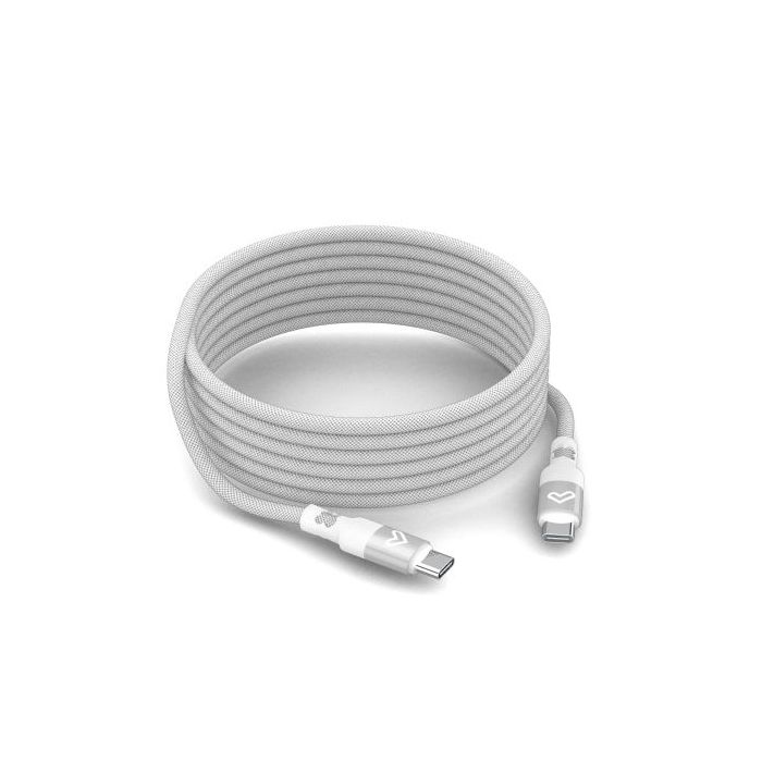 Energy Sistem Magnet Roll Cable USB-C 2.0 - Hasta 60W y 480Mbps - Compatible con PowerDelivery - Recubierto con PVC y Algodon -