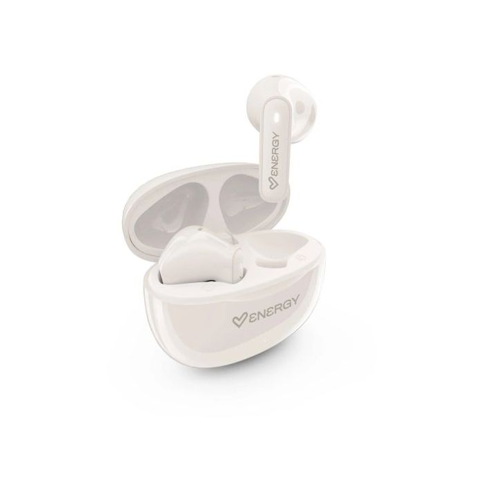 Energy Sistem PopBuds Auriculares True Wireless - Bluetooth 6.0 - 20h Autonomia - Diseño Compacto - Color Blanco