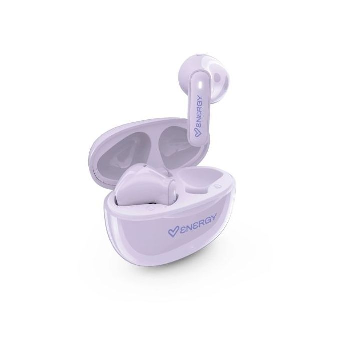Energy Sistem PopBuds Auriculares True Wireless - Bluetooth 6.0 - 20h Autonomia - Diseño Compacto - Color Lila