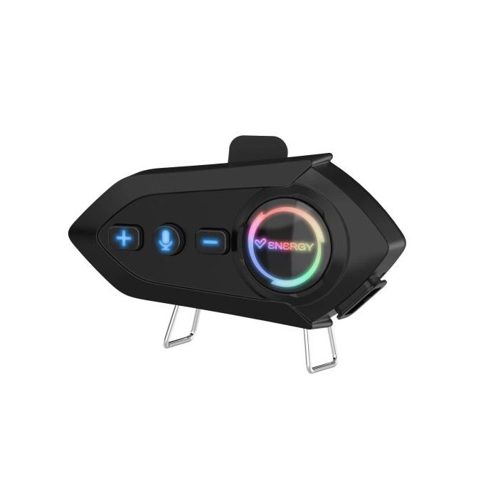 Energy Sistem Intercom Ride Intercomunicador para Casco de Moto - Bluetooth 5.4 - Gran Capacidad de Bateria - Hasta 25 Horas de