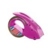 Tesa Pack'n'Go Pack de Precintadora + 1 Rollo de Precinto 66mm x 50 Metros - Color Rosa