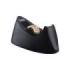 Tesa Curve Pack de Dispensador de Cinta Adhesiva + 1 Rollo de Cinta 19mm x 10m - Para Cintas de hasta 19mm x 33m - Color Negro