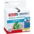 Tesa On - Off Cinta de Velcro 20mm x 2.5m - Se puede Abrir y Cerrar hasta 10.000 Veces - Color Blanco