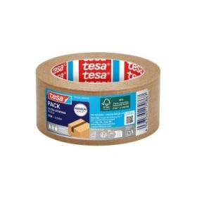 Tesa Ultra Strong Paper Precinto de Papel 50mm x 25m - Gran Adhesion, Alta Resistencia al Desgarro - Fabricado con un 52% de Mat