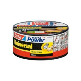 Tesa Extra Power Universal Cinta Adhesiva Americana Multiusos 50mm x 10 Metros - Fuerte Poder de Pegado - Se Rompe Facilmente co