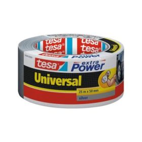 Tesa Extra Power Universal Cinta Adhesiva Americana Multiusos 50mm x 25 Metros - Fuerte Poder de Pegado - Se Rompe Facilmente co