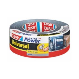 Tesa Extra Power Universal Cinta Adhesiva Americana Multiusos 50mm x 50 Metros - Fuerte Poder de Pegado - Se Rompe Facilmente co