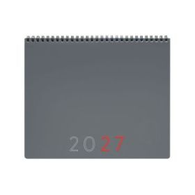 Finocam Planificador de Sobremesa Internacional - Anual 2027 - Mes Vista - 250x200mm - Espiral Doble - Tapa de Polipropileno - E