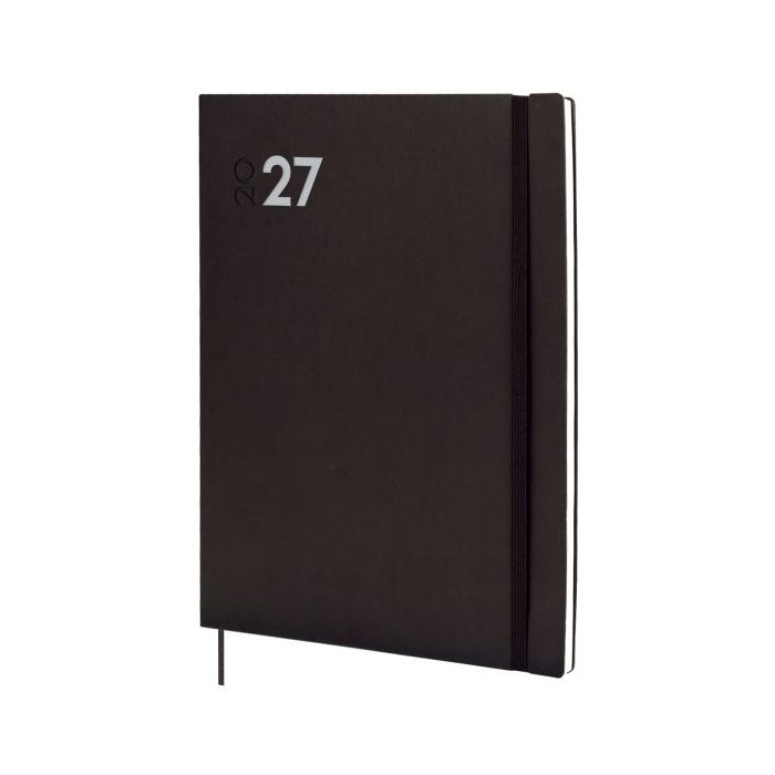 Finocam Dynamic Mara Agenda Profesional - Anual 2027 - Semana Vista Vertical - Formato Y12 - 210x270mm - Goma Elastica - Tapa Bl