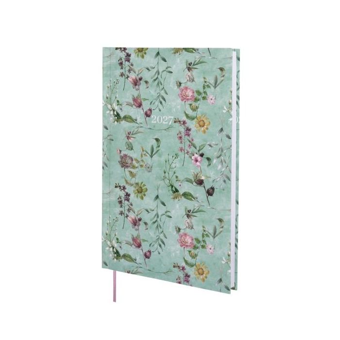 Finocam Dynamic Porto Design Botanic Agenda Profesional - Anual 2027 - Semana Vista Vertical - 140x204mm - Tapa Dura de Carton F
