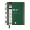 Finocam Tempus Agenda - Anual 2027 - 1 Dia por Pagina - 155x217mm - Espiral Doble - Tapa Extradura de Polipropileno - 2 Cintas M